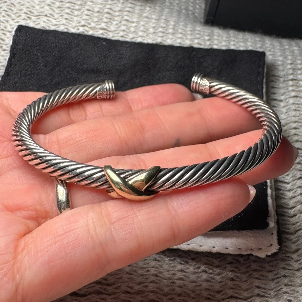 David Yurman Crossover Cable Bracelet 5mm Small - Picture 13 of 13